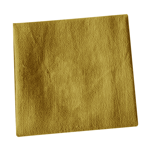AUQ Linen Napkins,Solid Color Cotton-Linen Cloth Napkins,Absorbent and Durable Dinner Napkins Cloth,Yellow