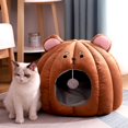thumbnail image 1 of AMERTEER Lit pour Chat Forme Adorable Confortable Coussin Chaud pour Chat Nid Fournitures pour Chat, 1 of 10
