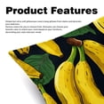 thumbnail image 2 of Banana Throw Pillow - Velvet Pillow Inserts Covers with Unique Patterns - Set of 2 - Available in 16x16, 18x18, 20x20 Inches for Various Occasions, 2 of 6