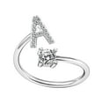 thumbnail image 1 of Fiudx Anillo de Pareja, Elegante Joya con Letra Inicial, Accesorio de Cobre de Moda, Tamaño Perfecto para Uso Diario, Idea de Regalo Romántico, Joyería de Moda para Mujer., 1 of 2