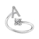 thumbnail image 2 of Xihbxyly Anillo de Pareja, Elegante Joya con Letra Inicial, Accesorio de Cobre de Moda, Tamaño Perfecto para Uso Diario, Idea de Regalo Romántico, Joyería de Moda para Mujer., 2 of 3