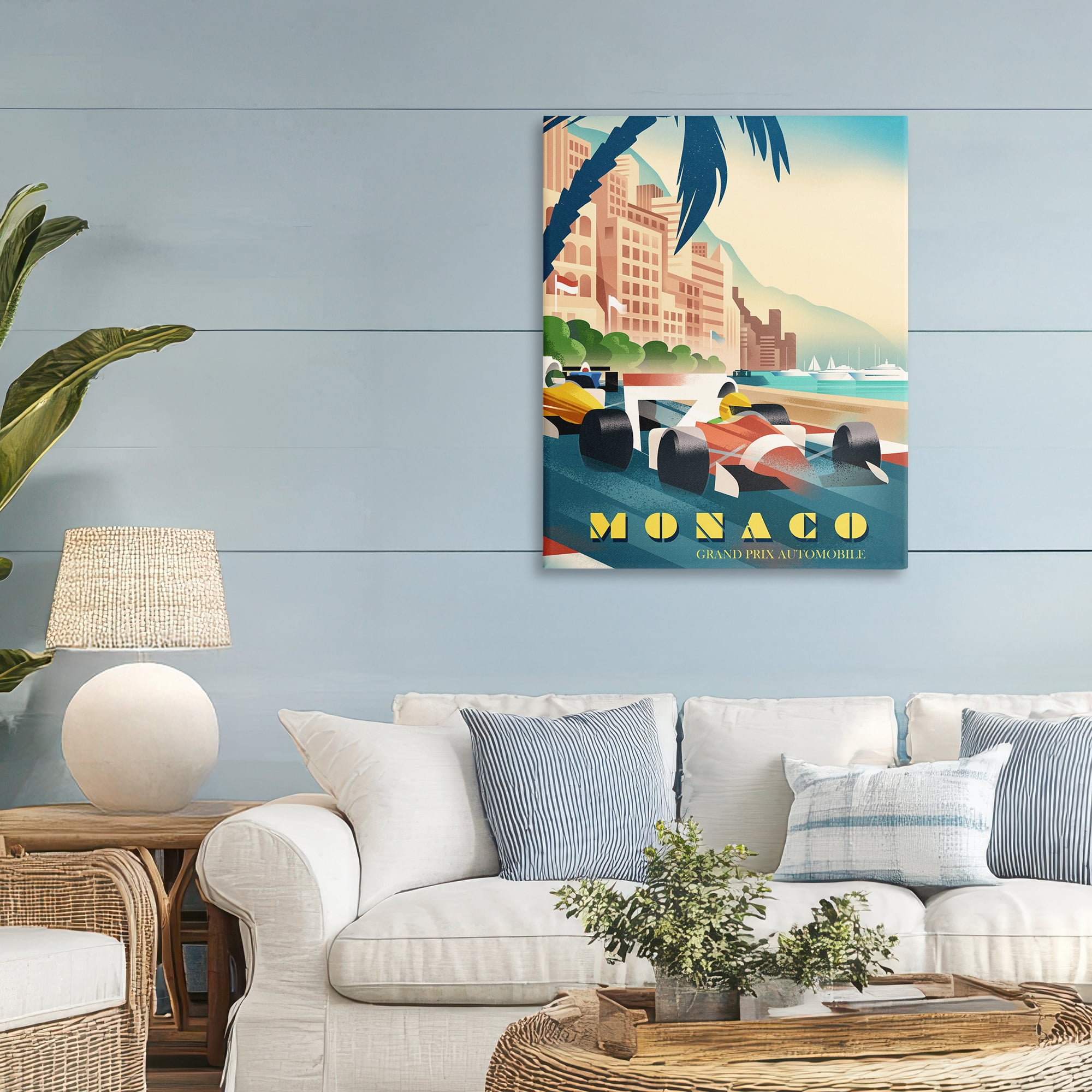Stupell Industries Monaco Grand Prix Racing Canvas Wall Art, design by Martin Wickstrom