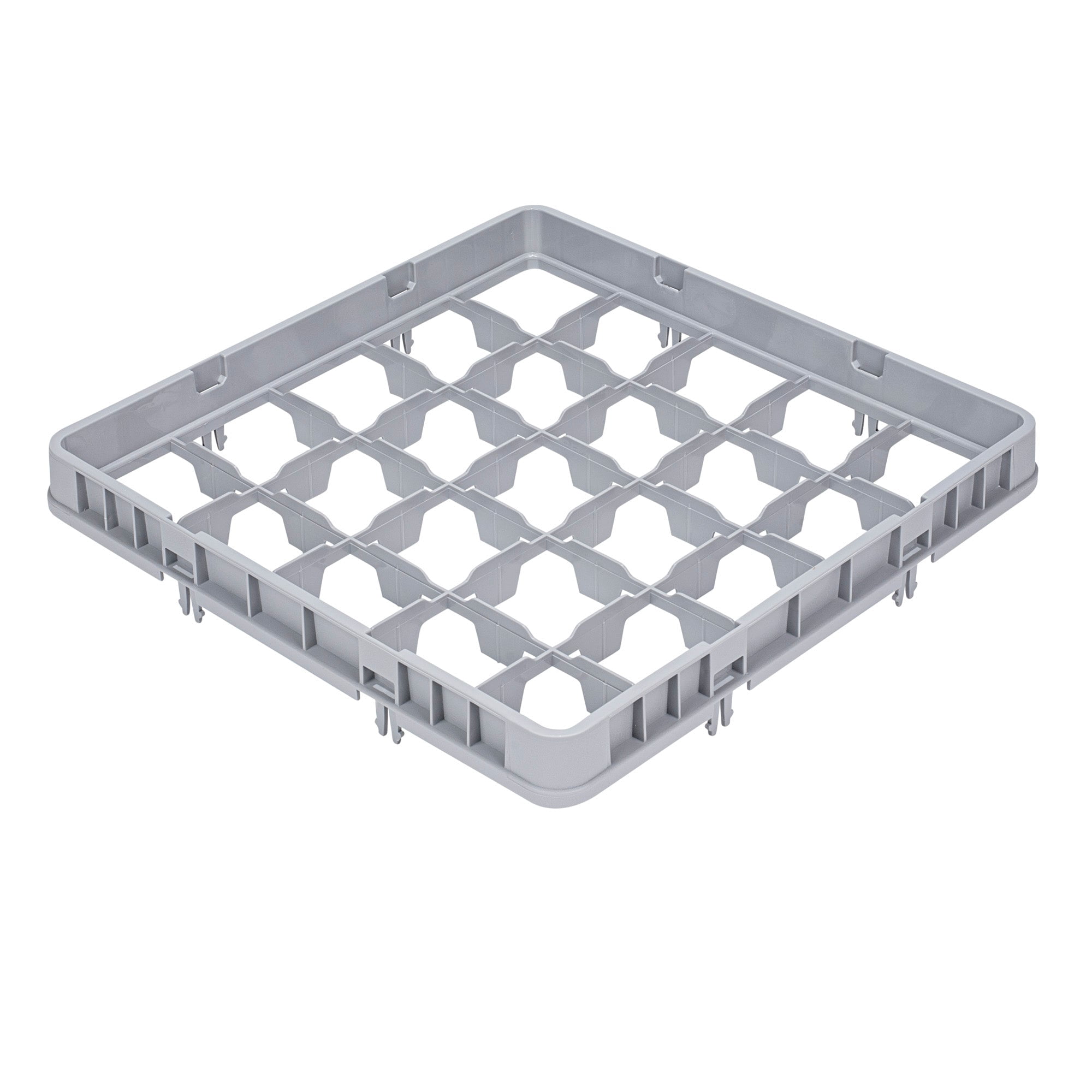 Clean Tek Professional Gray Half Drop Extender - 25 Compartments - 19 3/4" x 19 3/4" x 3" - 1 count box