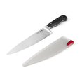 thumbnail image 1 of Sabatier - Cuchillo Santoku de acero inoxidable forjado con vaina de afilado automático EdgeKeeper, Cuchillo de chef, 8", Negro, 1 pieza, 1, 1 of 4