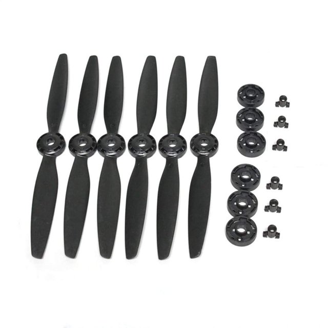Hélices Xmipbs Blade A B de liberación rápida para dron Yuneec Typhoon H 480, 6 unidades (negras)