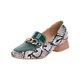 thumbnail image 2 of Sandalias de verano para mujer de tacón bajo de cuero con patrón de serpiente artificial a la moda Wmkox8yii shkj701, 2 of 8