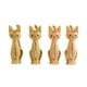 thumbnail image 1 of Juego de 4 pinzas para ropa con forma de gatito, multiusos para calcetines Amarillo, 1 of 5
