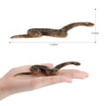 thumbnail image 5 of Realistic Fake Rubber Toy Snake Brown Fake Snakes Preschool Toys, 5 of 5