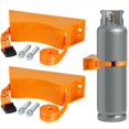 thumbnail image 3 of Soporte para Tanque de Propano, Soporte de Pared para Cilindro de Gas, Soporte para Tanque de Nitrógeno con Tornillos y Banda de Seguridad (Juego de 3), 3 of 8