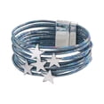 thumbnail image 4 of Pulsera rígida para niña, de aleación, , , ideal para fiestas y como accesorio versátil. Azul multicolor, 4 of 8