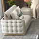 thumbnail image 4 of Single person 2 seats Three people Four people tea table Corner table TV cabinet Italian luxury leather sofa villa large family My Lux Decor Round, 4 of 10