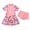 Light Pink, variant on IBTOM CASTLE Toddler Girls Swimsuit Short Sleeve Zipper Swimdress + Shorts Two Piece Bathing Suits for Kids Teens Beachwear Swimwear 7-8 Years Light Pink
