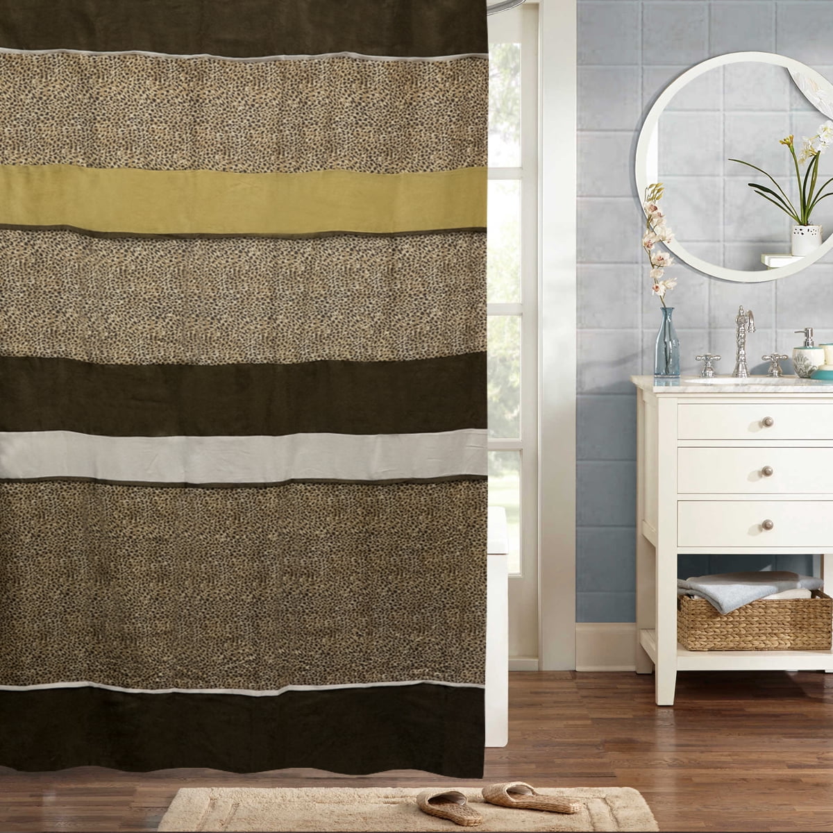 Popular Bath Wild Life Bathroom Shower Curtain 70"x72"