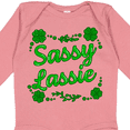 thumbnail image 4 of Inktastic Sassy Lassy with Green 4 Leaf Clovers Boys or Girls Long Sleeve Baby Bodysuit, 4 of 5