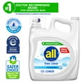 thumbnail image 3 of all Free Clear Liquid Laundry Detergent, 184.5 oz, 123 Loads, 3 of 8
