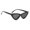 Black, variant on lionlar Men Women Vintage Triangle Mirrored Sunglasses Eyewear Designer Plastic Glassees Black
