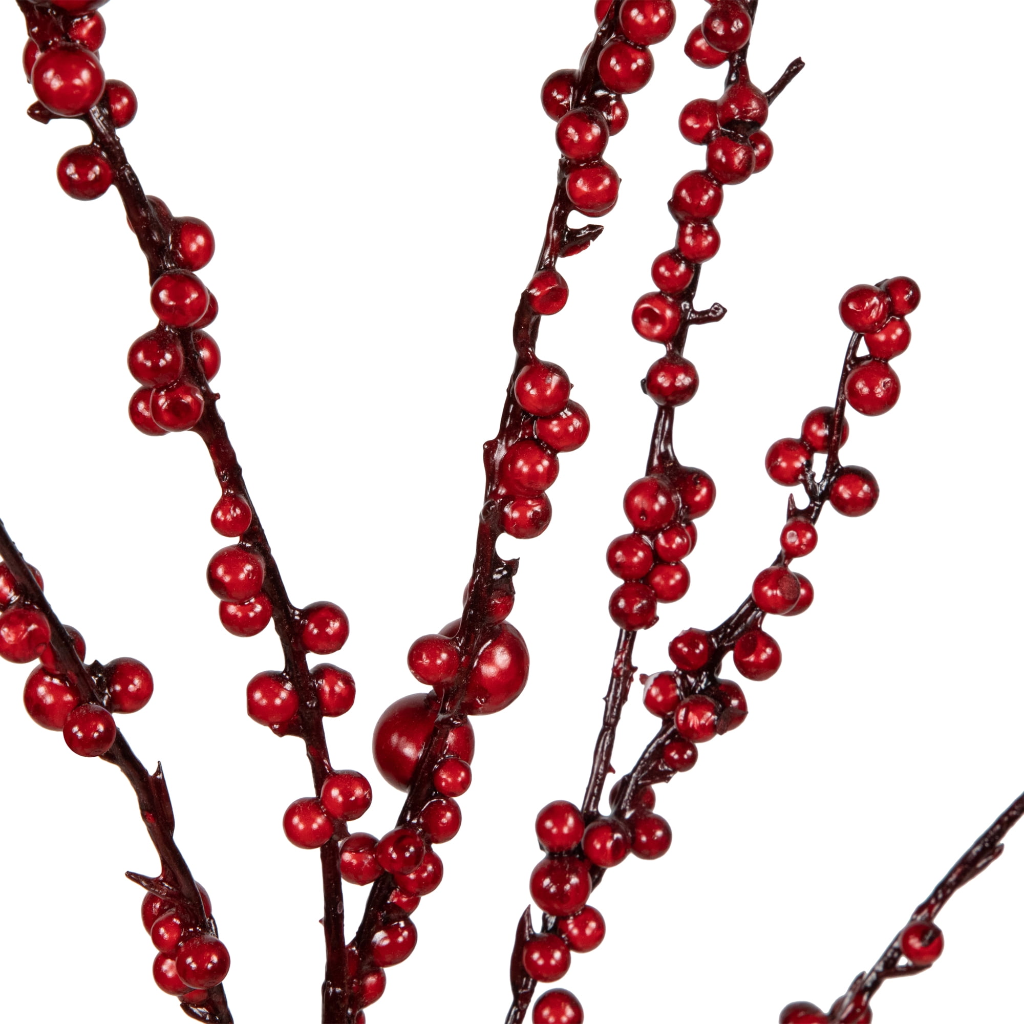 50" Pencil Artificial Christmas Tree with Red Berries - Unlit