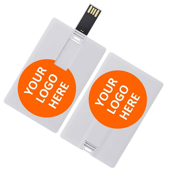 Custom Personal Company Logo/Photo/Text Gifts 8GB Credit Card Style USB Flash Drive Personalized Pendrive Memory Stick (8G & 1 PCS)