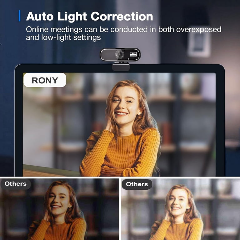 RONY 4K UHD Webcam with Auto Focus and Microphone photo 5