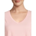 thumbnail image 4 of Terra & Sky Women’s Plus Size V-Neck Tee, 4 of 5