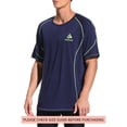 thumbnail image 2 of Power Rich Mens Workout Shirts Dri-FIT Short Sleeve Athletic T-Shirt, XL, 2 of 7