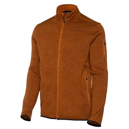 Ski-Doo Mens Mid-Layer Fleece Jacket Full Zip Heavyweight Warm Comfort Khaki - Small 4545770405