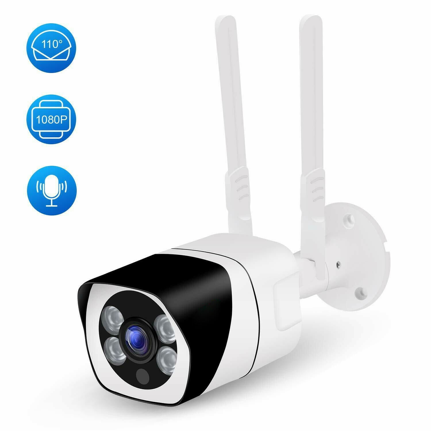 Tagital WiFi Outdoor Security Camera 1080P, 110°Wide Angle, Two-Way ...