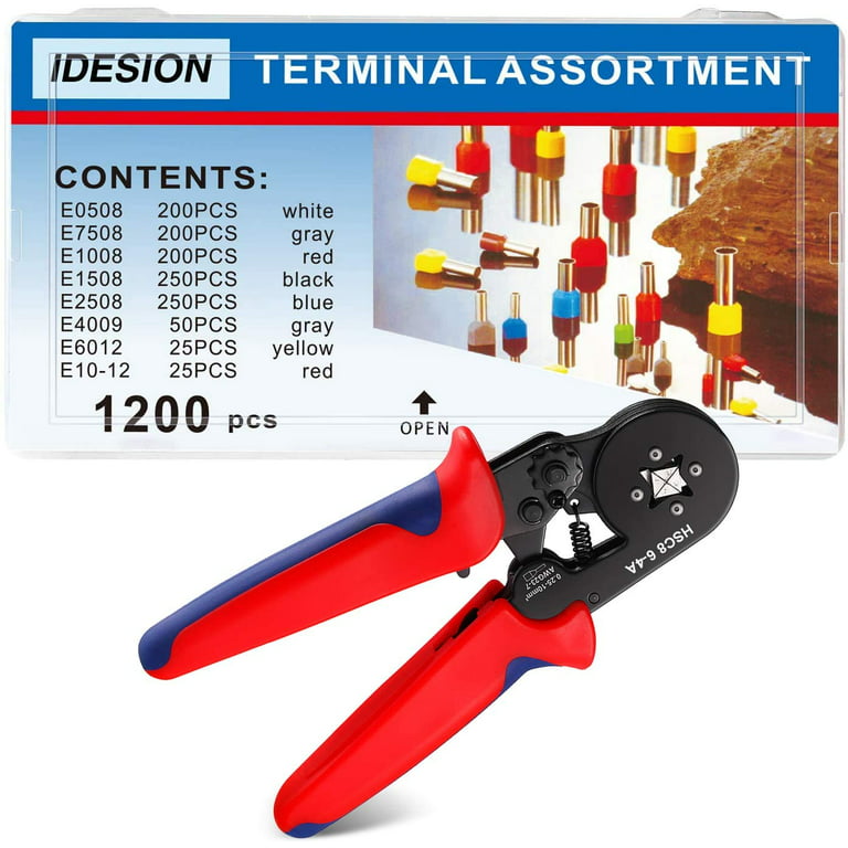 4 Side Crimping Pliers 1200 Wire Ferrules Crimping Pliers Lugs