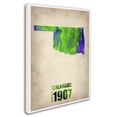 thumbnail image 2 of Trademark Fine Art "Oklahoma Watercolor Map" Canvas Art by Naxart, 2 of 3