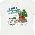thumbnail image 4 of Inktastic I Want a Hippopotamus for Christmas Boys or Girls Toddler T-Shirt, 4 of 5
