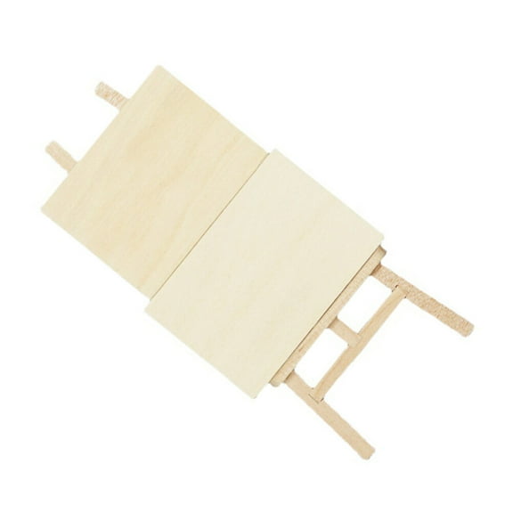 Worgeous Khaki Miniature Wood Easel for Decoration Use with Synthetic Material 1 Set