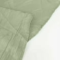 thumbnail image 3 of BalsaCircle 90" x 132" Sage Green Accordion Crinkle Taffeta Rectangular Tablecloth Reception, 3 of 8