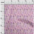 thumbnail image 2 of oneOone Velvet Mauve Fabric Leaves Fabric For Sewing Printed Craft Fabric By The Yard 58 Inch Wide, 2 of 5