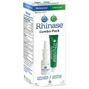 Rhinase Wetting Agent Saline Nasal Spray & Gel Combo Pack for Sinus Allergy Relief, 30 mL Spray + 30 mL Gel
