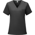 thumbnail image 2 of Homenesgenics Scrub Sets for Women Womens 2 Piece Scrub Outfits Casual Short Sleeve Scrub Tops and Long Pants Sets Nurse's Uniform Lounge Set Working Sets with Pocket Black L, 2 of 5