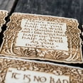 thumbnail image 4 of Fantasy Quotes Coaster Set of 6 Raw Wood, 4 of 7
