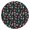 Robot and Astronauts, variant on Robot and Robots Blue Pattern Round Fitted Tablecloth with Elastic Edge, Waterproof Dining Table Cover for Indoor Outdoor Camping and Daily Use