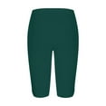thumbnail image 5 of Jewelreauty Short Leggings for Women High Waisted Workout Stretch Yoga Leggings Pull On Knee Length Pants (3XL, Dark Green), 5 of 5