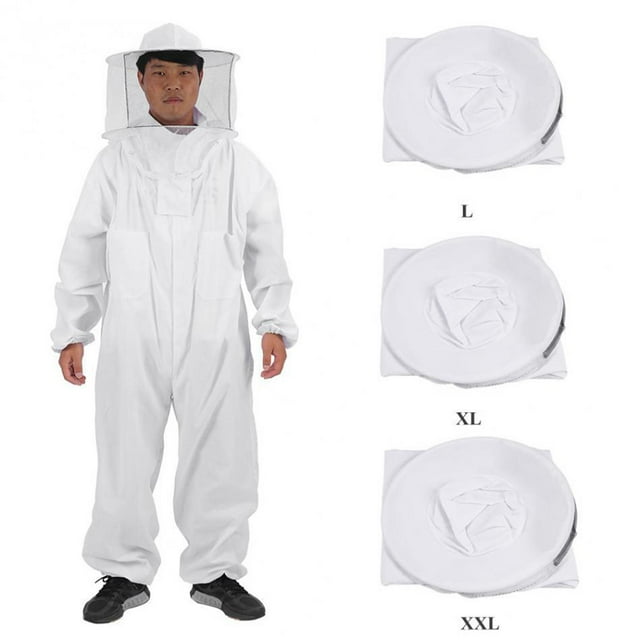 de de cuerpo completo para mujeres/hombres, de apicultor profesion con capucha de velo ventilado, de apicultor de , Blanco XXL Multi Macarena Traje de apicultor