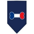 thumbnail image 4 of Pet and Dog Bandana Screen Printed, "Bone Shaped France Flag", 4 of 10