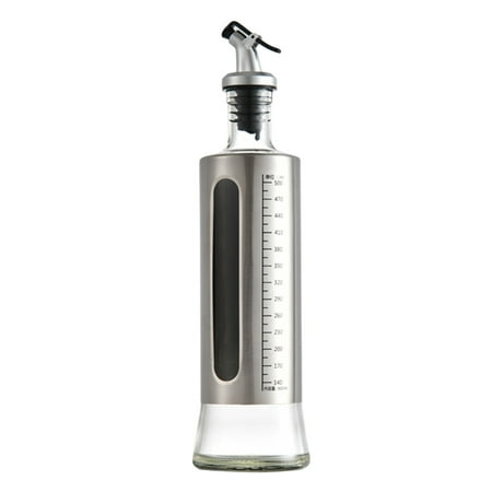 

YruYptpaln 200 300 500ml Olive Oil Dispenser Bottle Cooking Oil Cruet Glass No Small Oil And Vinegar Dispenser Glass Bottle For Oil Kitchen With Scale Syrup Taps