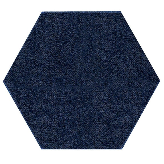 Home Queen Color World Collection Pet Friendly Indoor Outdoor Area Rug Navy - 6' Hexagon
