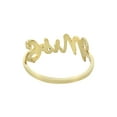 thumbnail image 3 of 14K Gold Cursive Initial Name Ring | Style #102, 3 of 3