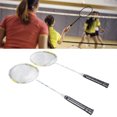 thumbnail image 4 of Sports Badminton Rackets, High Tension String Aluminum Alloy Shaft Lightweight Flexible High Toughness Badminton Rackets Set  For Teenagers, 4 of 8
