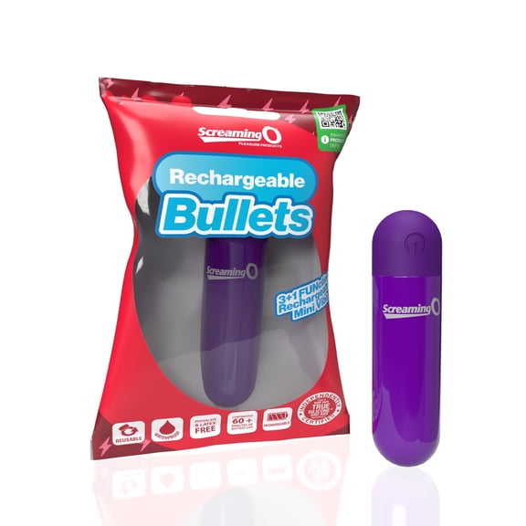 Screaming O Wellness Product, Purple, USB Rechargeable Waterproof Personal Massager