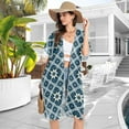 thumbnail image 4 of joogoo Women's Bohomia Geometric Beach Cover Up Kimono Swimsuit Summer Cardigan Swimwear L, 4 of 6