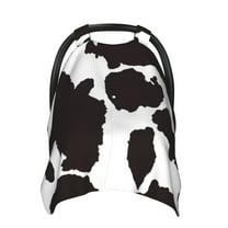 Car Seat Cover Baby - Cow Skin 2 Breathable Infant Car Seat Cover for Baby Carseat, Lightweight Comfort Baby Essentials Must Haves Newborn Stuff for Girl Boy