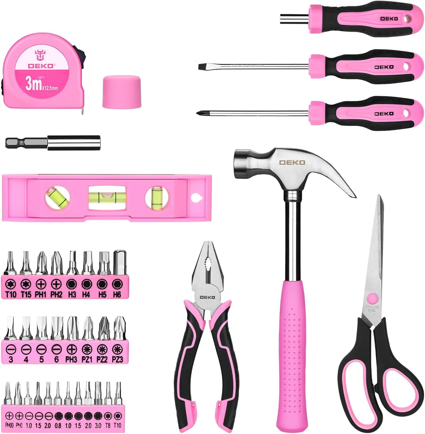 その他 Fruitshop Owl D 4GB pink DR10021-4P wgteh8f DEKOPRO, Tool Set for Women, 42 Piece, Pink for Home Repair
