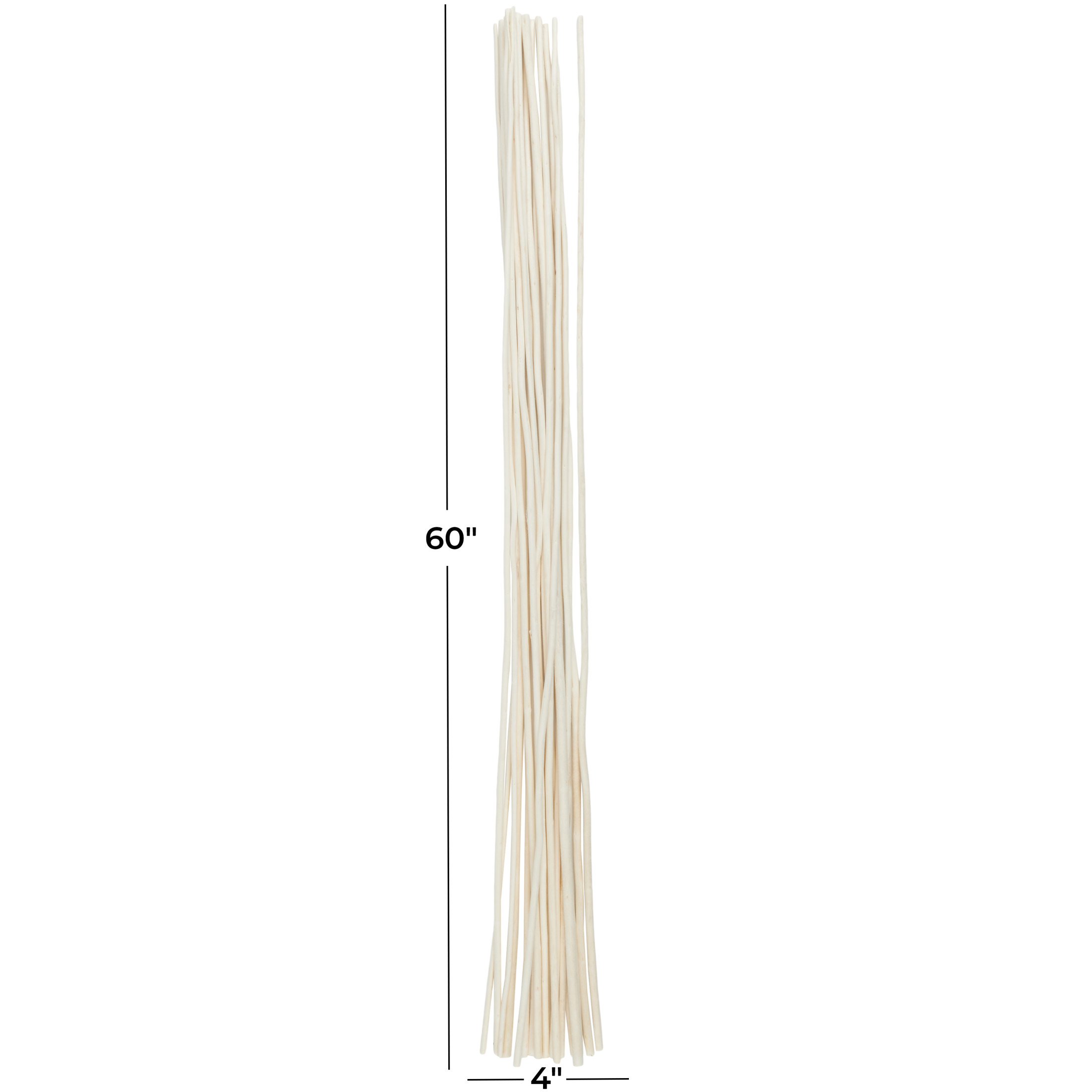 60" Tall Sticks Jute Rope Natural Foliage Bouquet, by DecMode