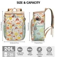thumbnail image 3 of Mushroom Cooler Backpack Insulated Waterproof Leak Proof Backpack Cooler Lightweight Lunch Picnic Camping Backpack Cooler for Office Workers Outdoor Enthusiasts, 3 of 6
